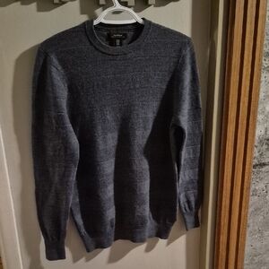 Men's Issac Mizrahi Merino Gray Sweater - Medium